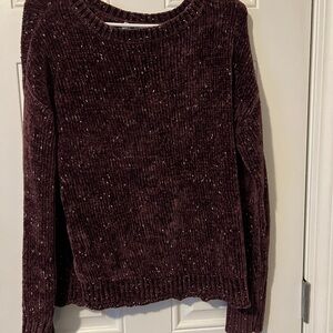 Mudd Brown Crew Neck Sweater with Chunky Knit and Long Sleeves